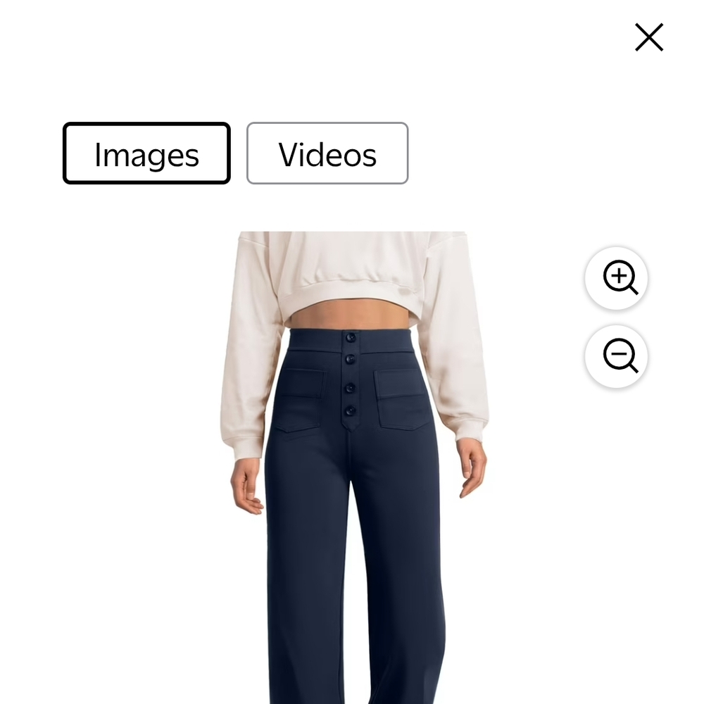 Women's Navy High-Waisted Pantsuit